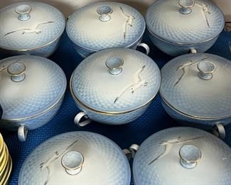 Lidded soup bowls Bing and Grondahl