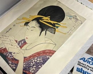 Vintage Asian Wood Block Prints