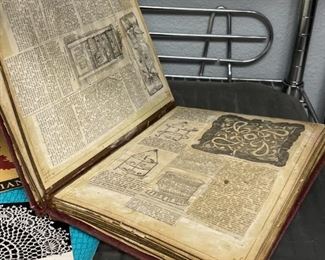 Vintage scrap book on various crochet patterns