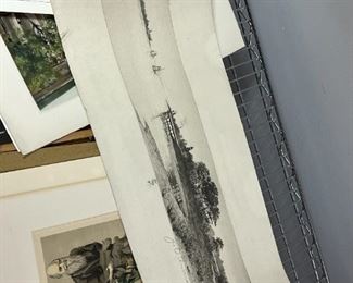 Etching Print Signed by John Octavius (J.O.) Anderson 