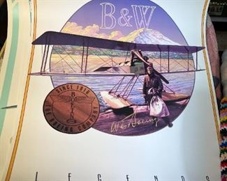 Boeing Airlines 18" X 24" 1993 Legends Poster