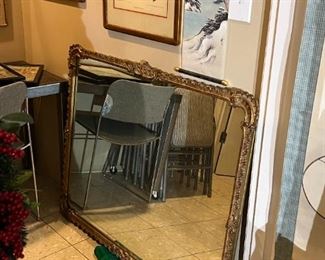 Large ornate framed mirror