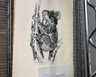 Australian lithographs four total