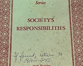 1948 Sportsmanlike Driving series "Society's Responsibilities"