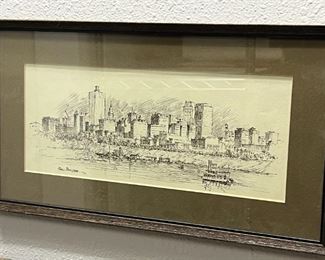 framed litho