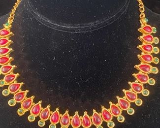 Jhumki Style Earrings Choker  Sarah Coventry Jelly Bellys Clip Ons