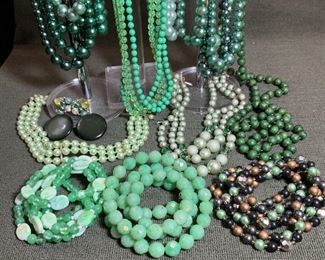 Mixed Green Tone Costume Pieces