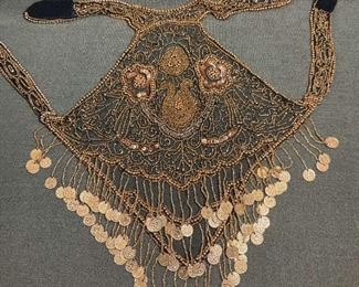 Sheer Embellished HalterOr Collar
