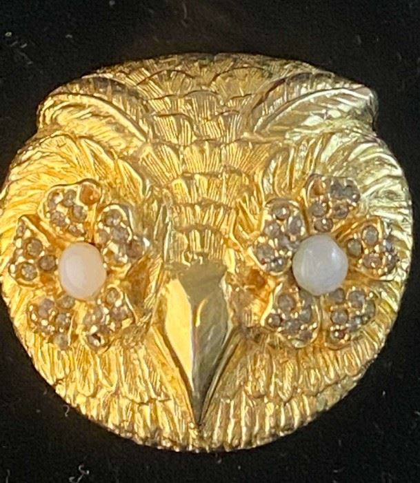 Signed Rare Pauline Radar GT Owl Brooch