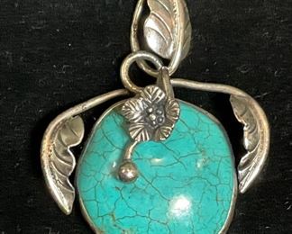 Silver Turquoise Pendant