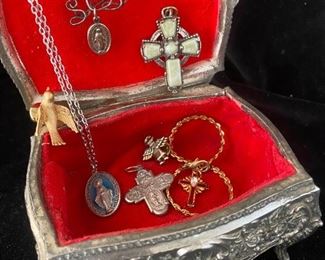 Sterling Mary Medal Other Religous Jewelry