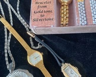 Vintage GF Elgin, Reversable Armitron, Jules Jurgensen