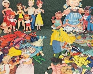 Vintage Paper Cut Out Dolls