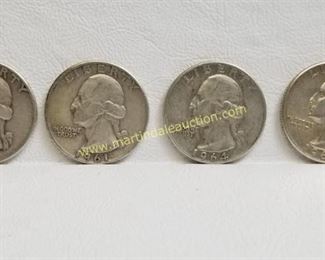1961 & 1964 silver quarters