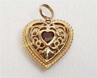 10K yellow gold pendant