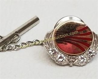 10K yellow and white gold Continental Airline pin - 2 of 2