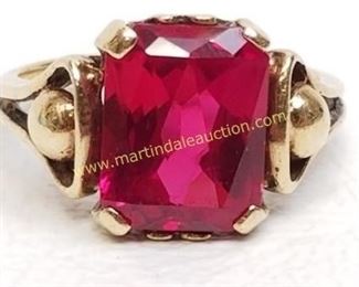 vintage 10K yellow gold ring