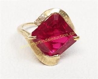 10K yellow gold ring