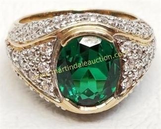 10K yellow gold heavy ring