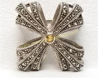 Sterling silver brooch