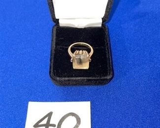 10k ring w/beige stone Sz. 5.5 $140