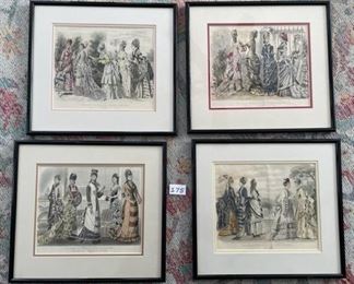 Victorian Fashion Illustrations - Peterson's Magazine (originals) $30