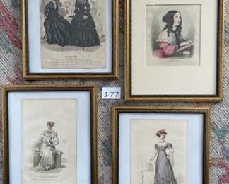 Set of original fashion prints $12