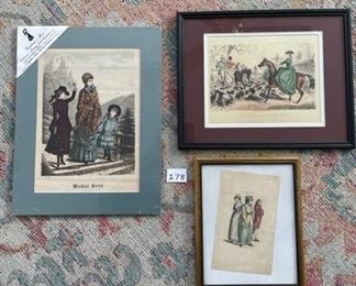 Set of original fashion prints $15