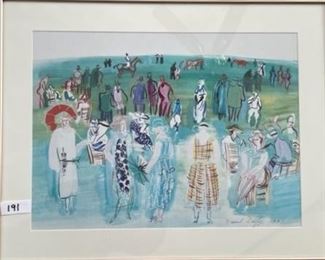 Raoul Dufy exhibition poster framed $50