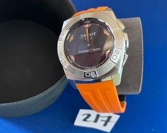 Tissot Racing Touch with Orange band $100