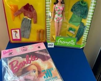 30th Anniversary Francie Barbie & clothing $50