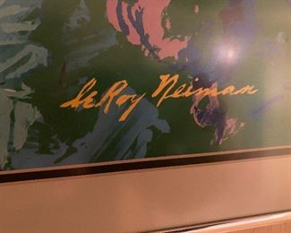 Close up signature of LeRoy Neiman 