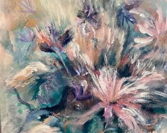 floral explosion oil on canvas 