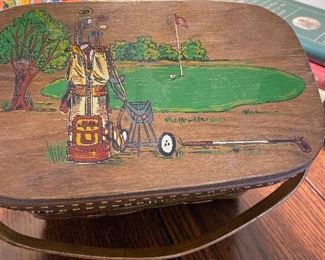 neat golf bag custom painted 