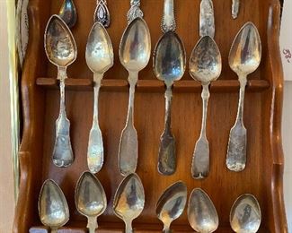 Antique English hallmarked spoons fiddleback#sterling#hallmarked#antique