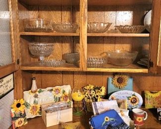 Sunflower Decor & Glassware