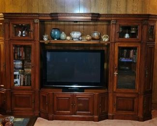 Entertainment Center, Panasonic Flat Screen TV, Native American Decor