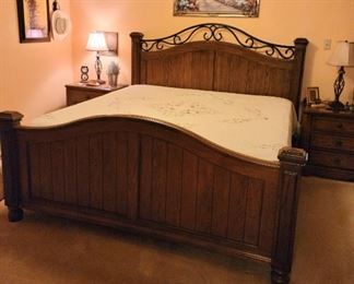 King size Bed, Stearns & Foster Estate Mattress & Box Spring - Extra Firm