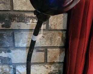 1940's Lamp w/ Blue Globe