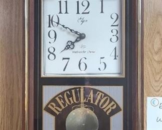 1 of 2 Pictures - Elgin Westminster Chime Regulator wall clock