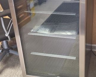 1 of 3 Pictures - Frigidaire Stainless Steel Beverage Cooler/Refrigerator. Like New!!