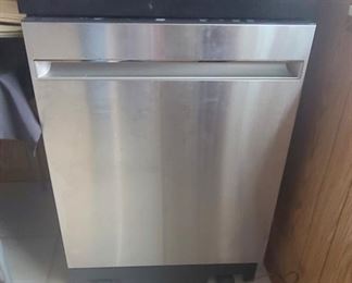 1 of 5 pictures - GE Stainless Steel Portable Dishwasher. Like New!!