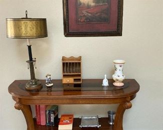 Console Table with glass top
