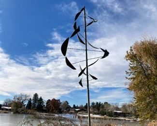 Lyman Whitaker Double Helix Sail Wind Sculpture