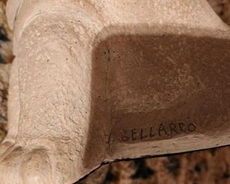 ceramic hippo set by Paul Ballardo (ear chipped on one hippo)