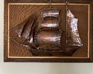 #vintage copper#sailing ship 