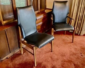 Set of 6 MCM Lane First Edition Arne Vodder Style Sculpted Dining Chairs . Excellent Condition!