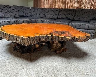 Redwood (Burl?) Coffee Table