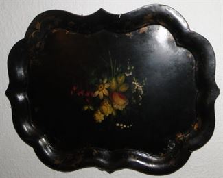 Large Toleware Platter