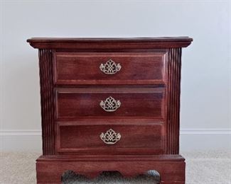 Available for pre-sale 2 DRAWER NIGHTSTAND - CHERRY FINISH